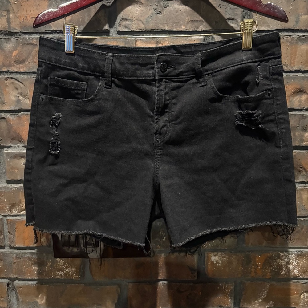 Old Navy Black Cutoffs